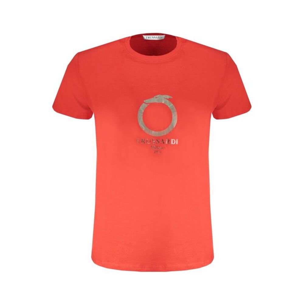 Trussardi Red Cotton Men Men's T-Shirt